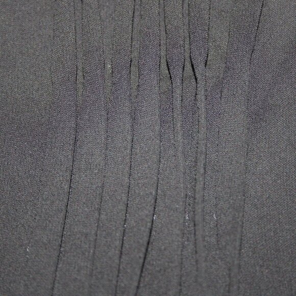Fendi Pant Sz 44 x 33 Black Sheer Pleated Rayon Elastane Wide Leg Dress Pant - Picture 12 of 12